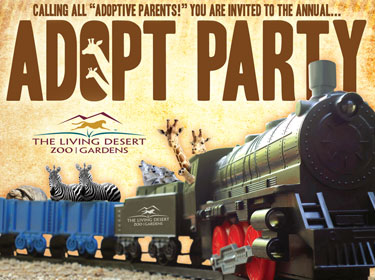 The Living Desert Annual Adopt Party Invitation