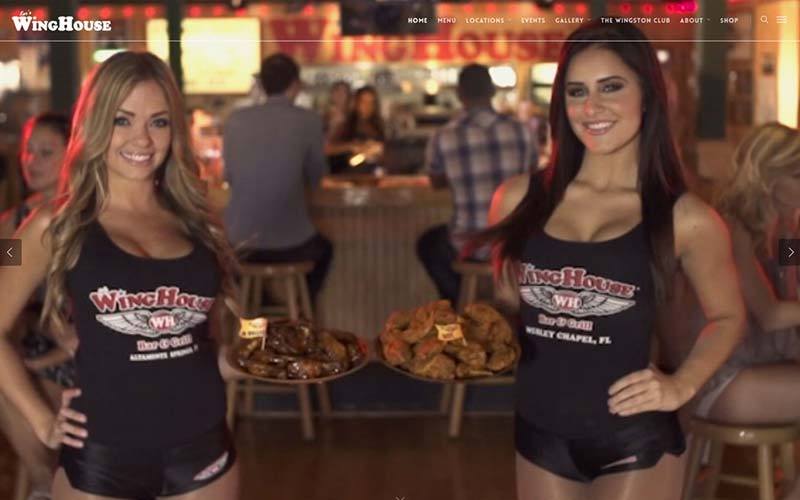 The Winghouse Bar & Grill Website